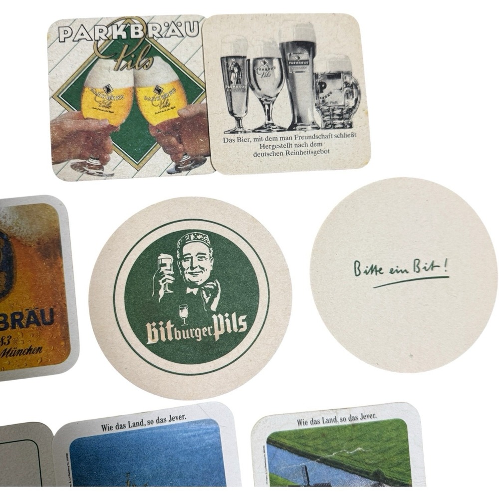 Lot Of 54 Vintage German Beer Coasters From The 80's - Picture 5 of 13